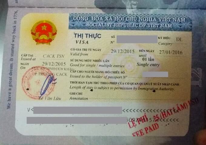 Vietnam Business Visa