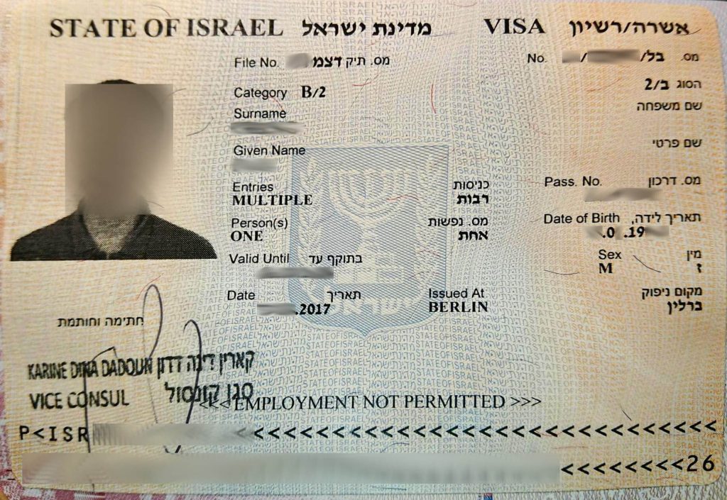 xin visa Jordan - Ai Cập - Israel - Palestine
